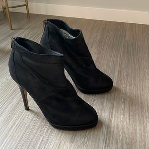 Jimmy choo shearling lined bootie heel